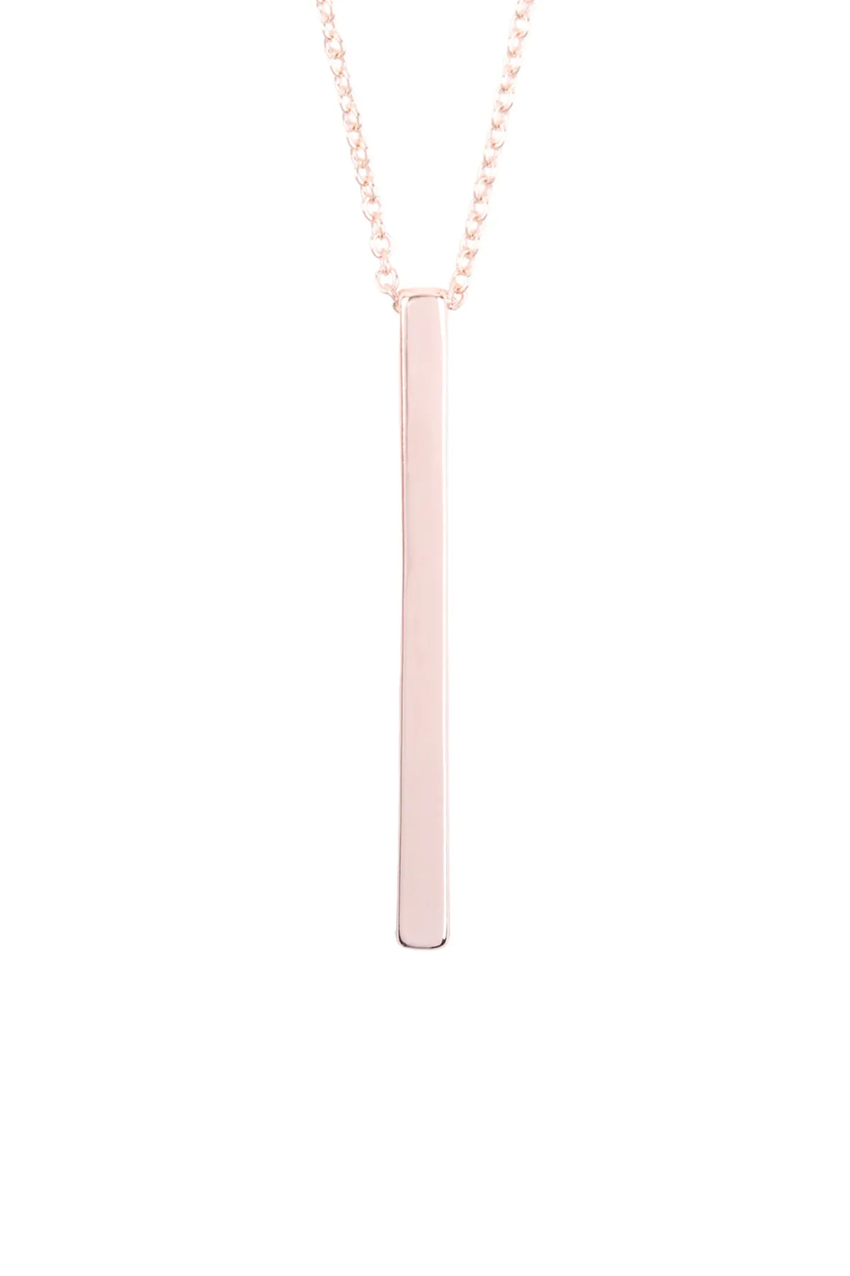 VERTICAL BAR PENDANT LONG NECKLACE