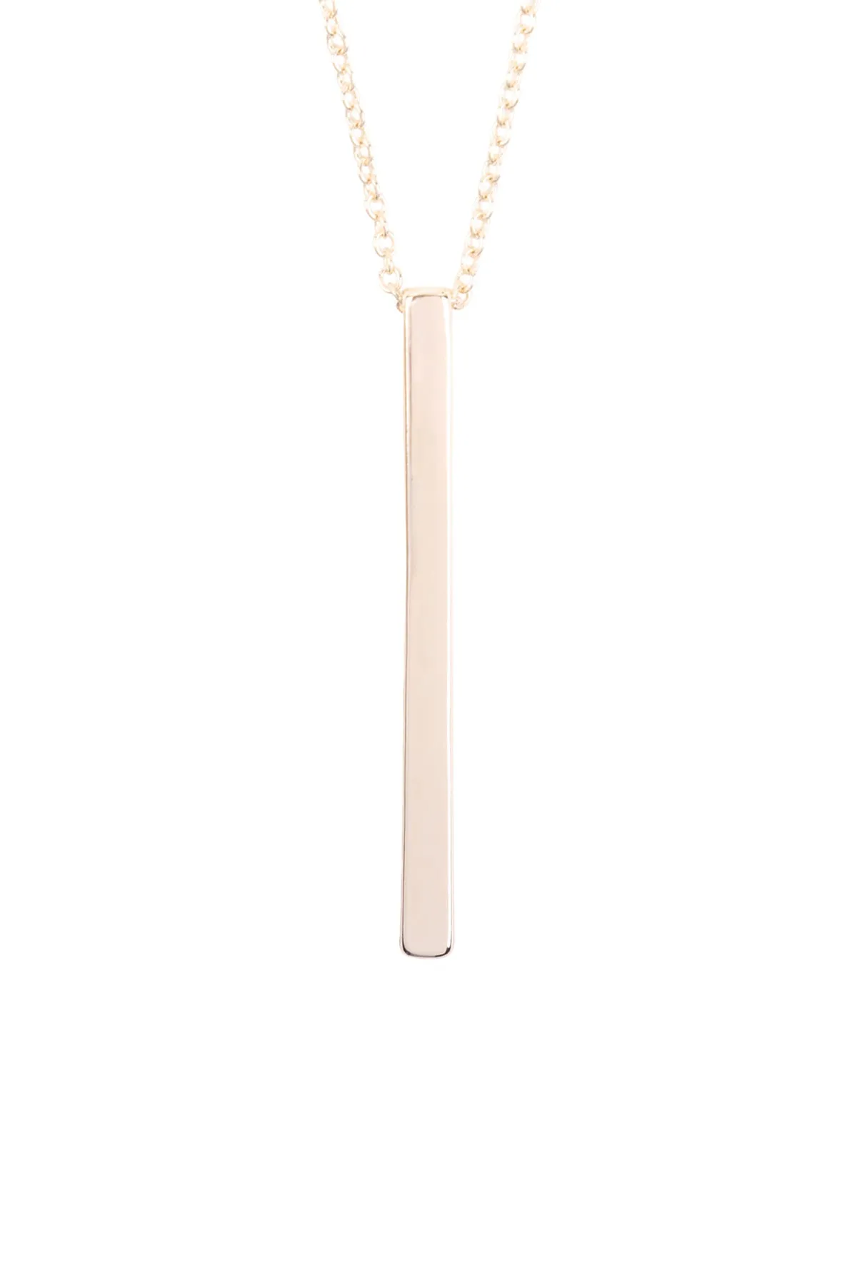 VERTICAL BAR PENDANT LONG NECKLACE