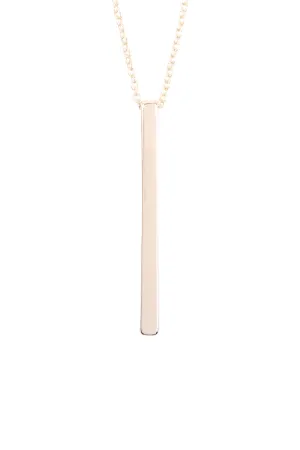 VERTICAL BAR PENDANT LONG NECKLACE