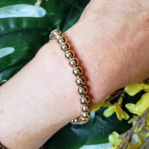Vintage - Gold Beaded Bracelet