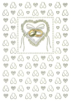 WEDDING - DD - HEART WITH WEDDING RINGS