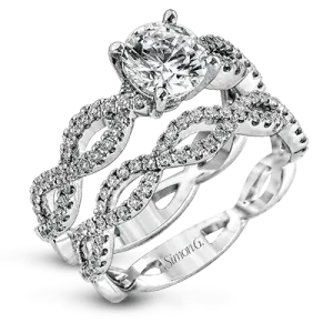 Wedding Set in 18k Gold with Diamonds