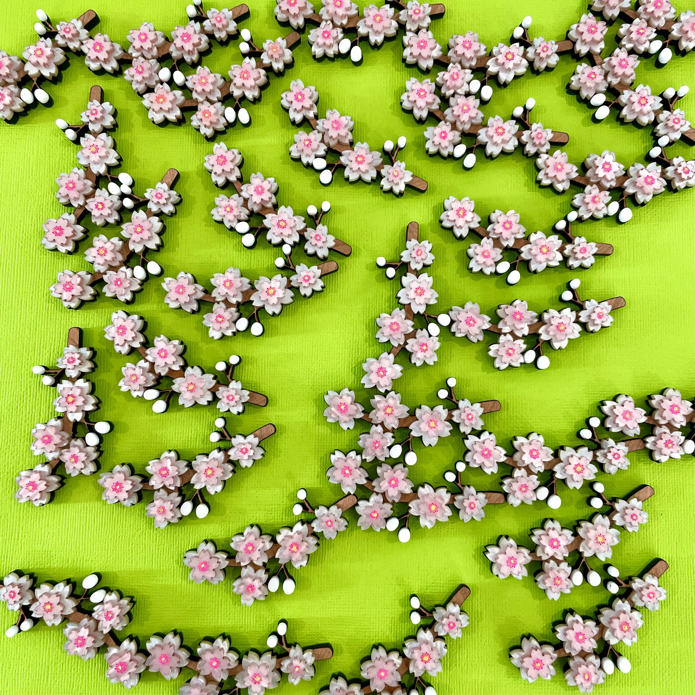 White Cherry Blossom - Brooch