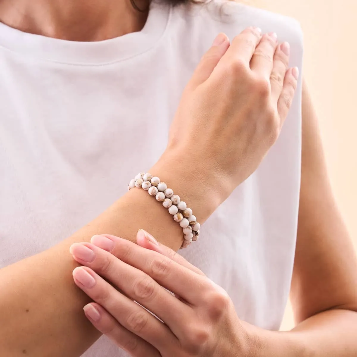 White | Silver | Gilded Turquoise Gemstone Wrap