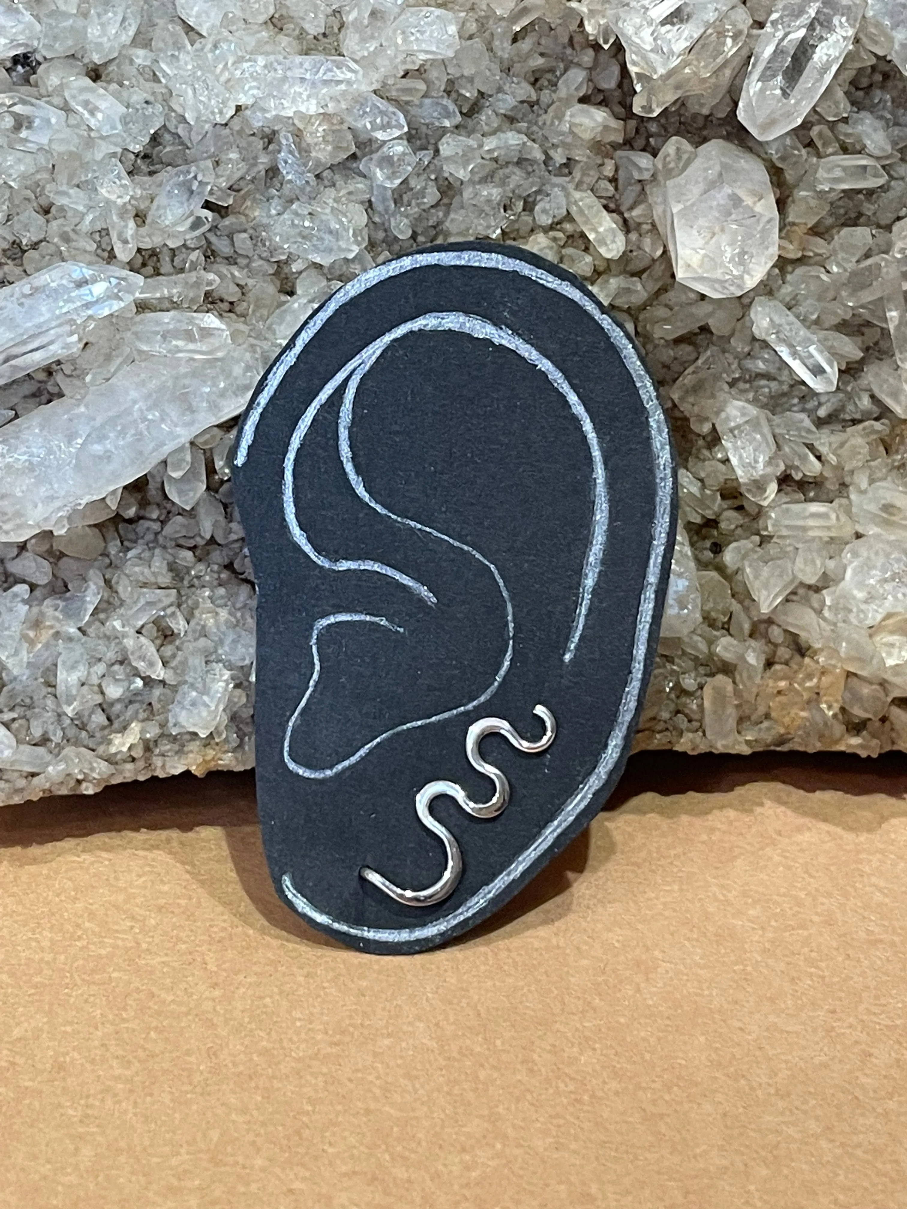 Wiggle Ear Climber Earrings - Sterling Silver