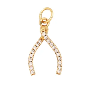 Wishbone Charm For Charm Bar & Charm Necklaces