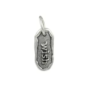 Word Play Charm Pendant -Wish