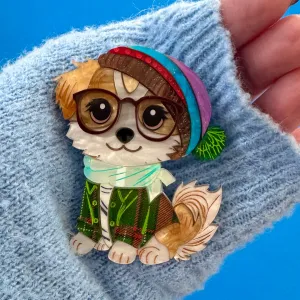 Zac the dog 🐾 - Brooch - Set of 2