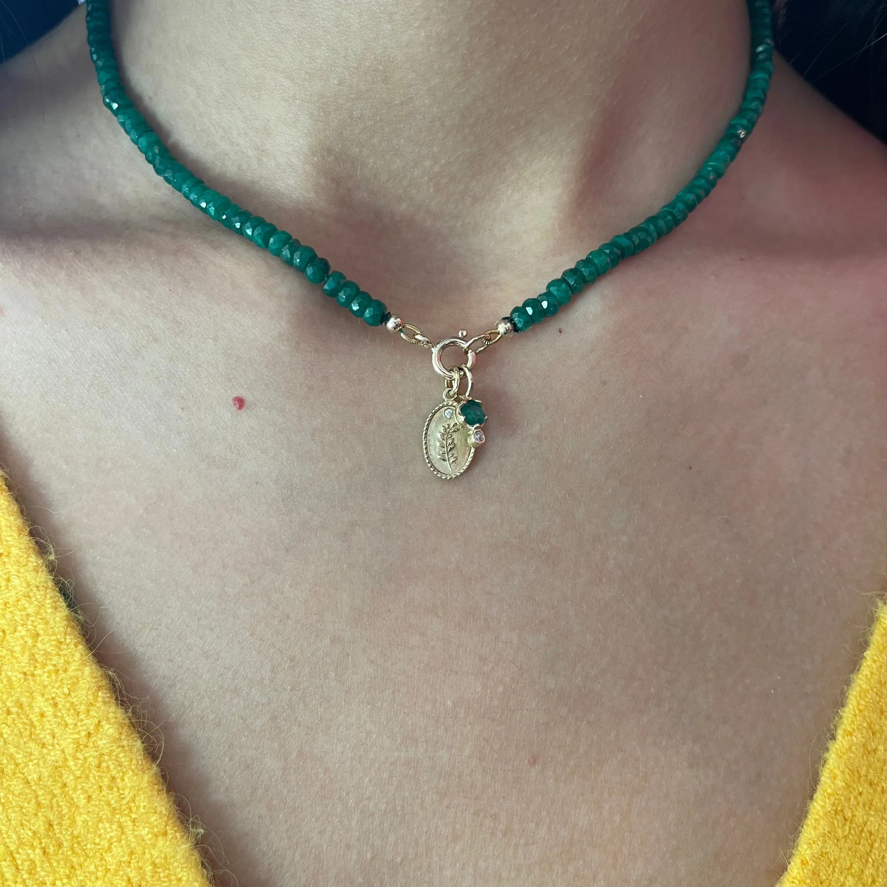 Zahava Heirlooms Emerald Beaded Necklace