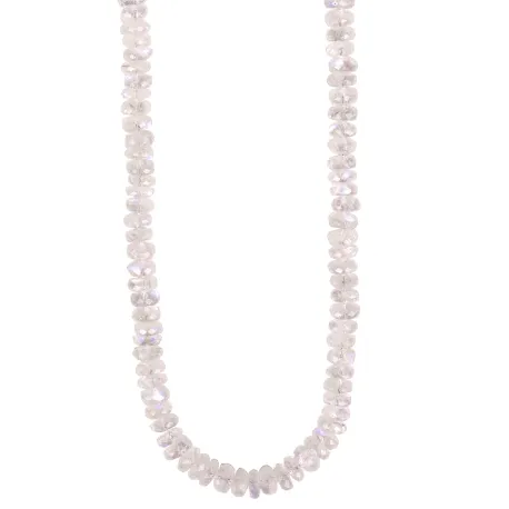Zahava Heirlooms Faceted Rainbow Moonstone Beaded Necklace