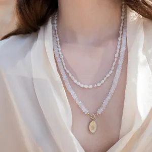 Zahava Heirlooms Faceted Rainbow Moonstone Beaded Necklace