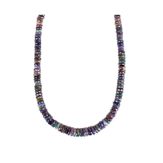 Zahava Heirlooms Graduated Midnight Opal Beaded Necklace