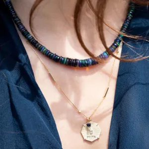 Zahava Heirlooms Graduated Midnight Opal Beaded Necklace