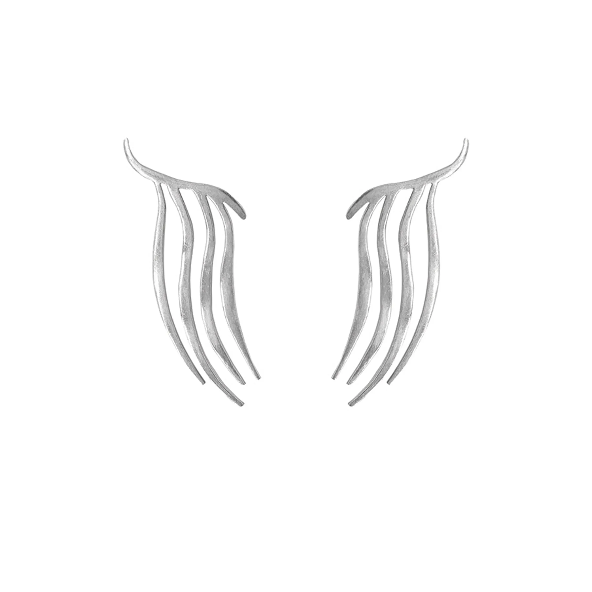 ZAHIRAH TENDRIL CLIMBER EARRING IN STERLING SILVER