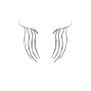 ZAHIRAH TENDRIL CLIMBER EARRING IN STERLING SILVER